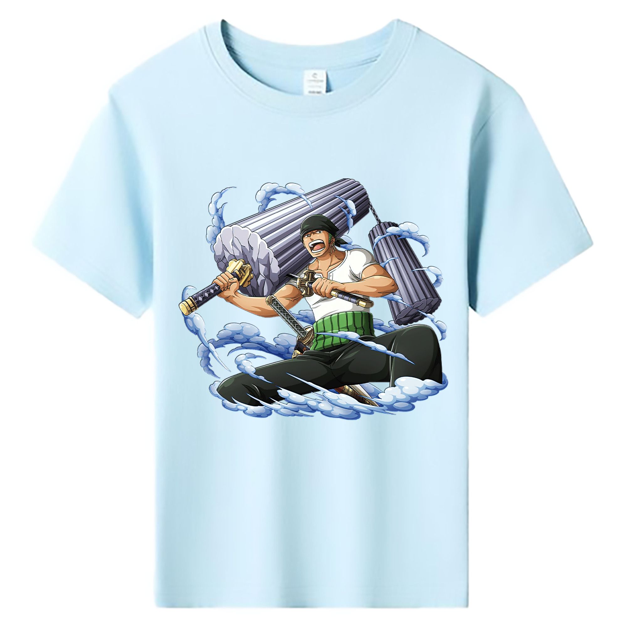 ワンピース ロロノア・ゾロ ONE PIECE Roronoa Zoro 綿100％キッズTシャツ（フロントプリント）
